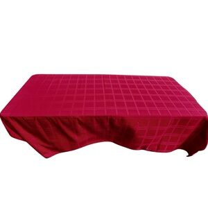 Wamsutta Tablecloth 60”x80” Ruby Red Checkered